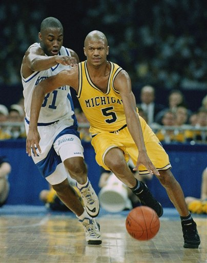 Digital photograph of Michigan mens basketball player