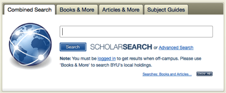 BYU Search Box
