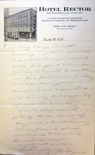 Handwritten letter about prisoners' requests