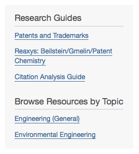 Depiction of Research Guides in library site search results
