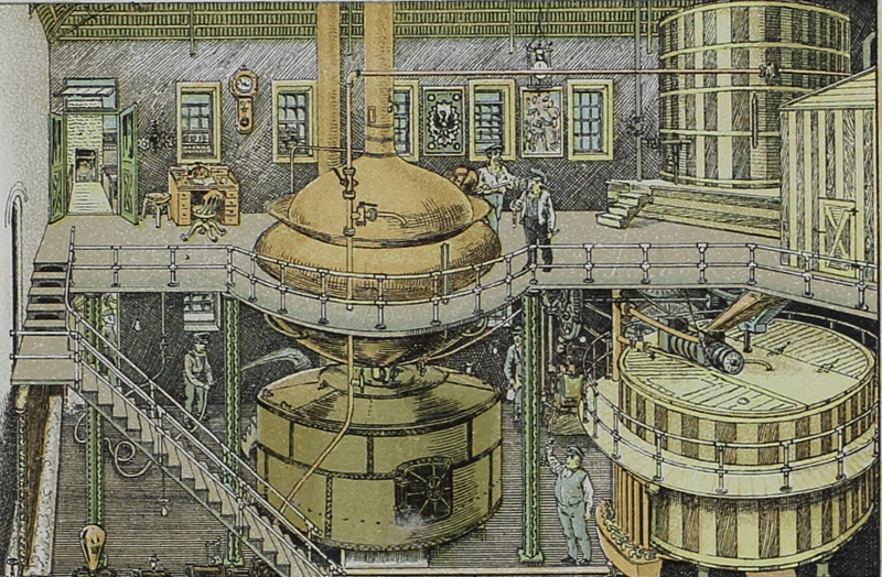 Brewing tanks at the Bergner & Engel Brewing Co., Philadelphia, 1880's