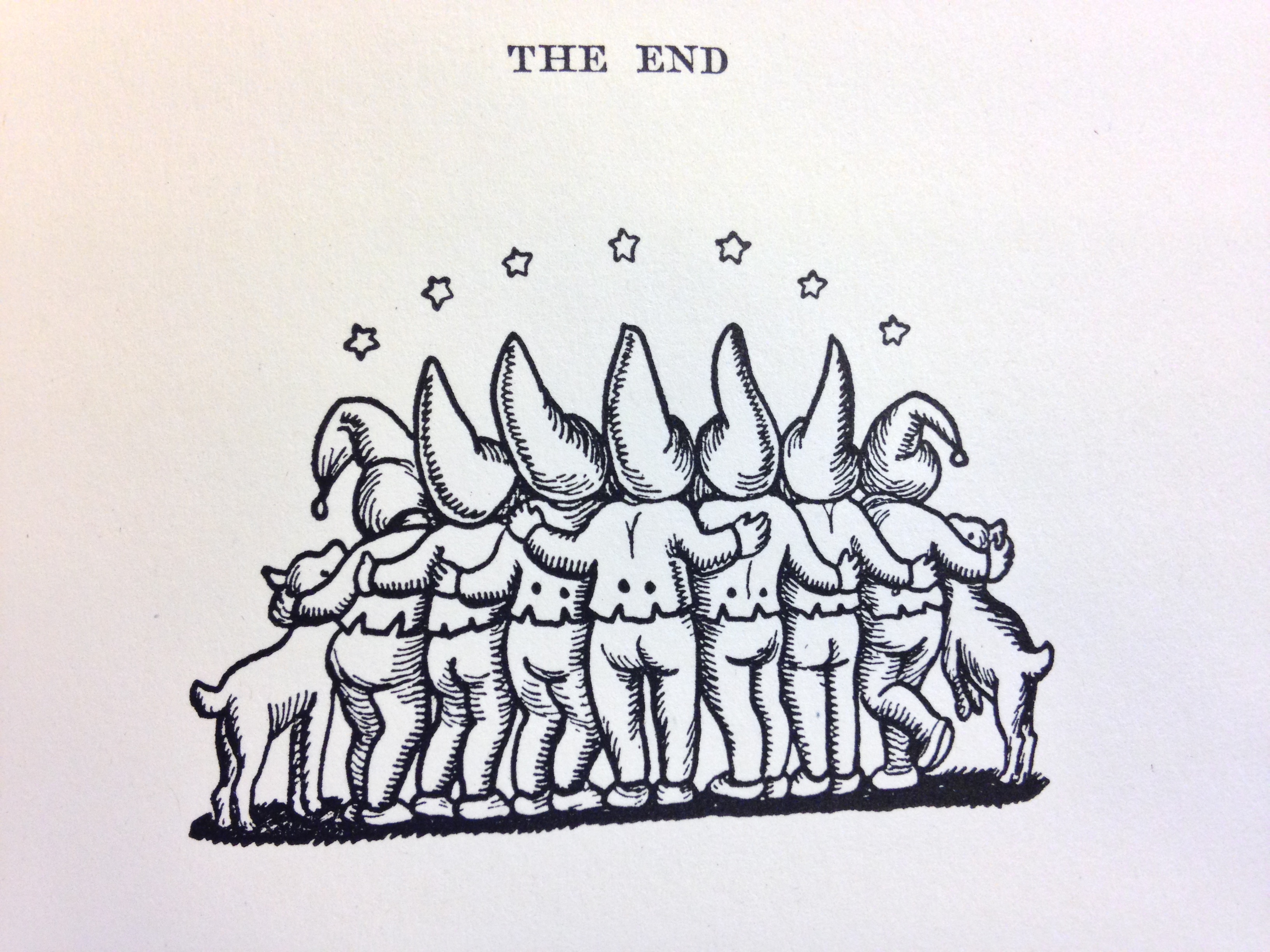 Ending page with the seven dwarves
