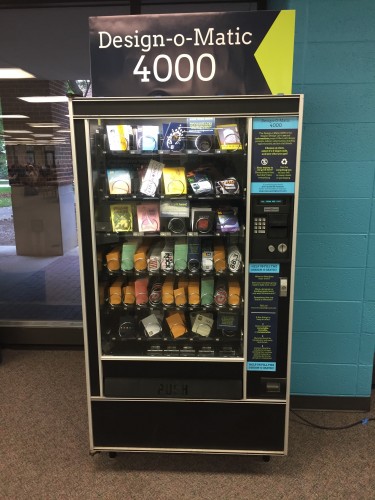An image of the Design-o-Matic 4000, an art and information vending machine from the Shapiro Design Lab