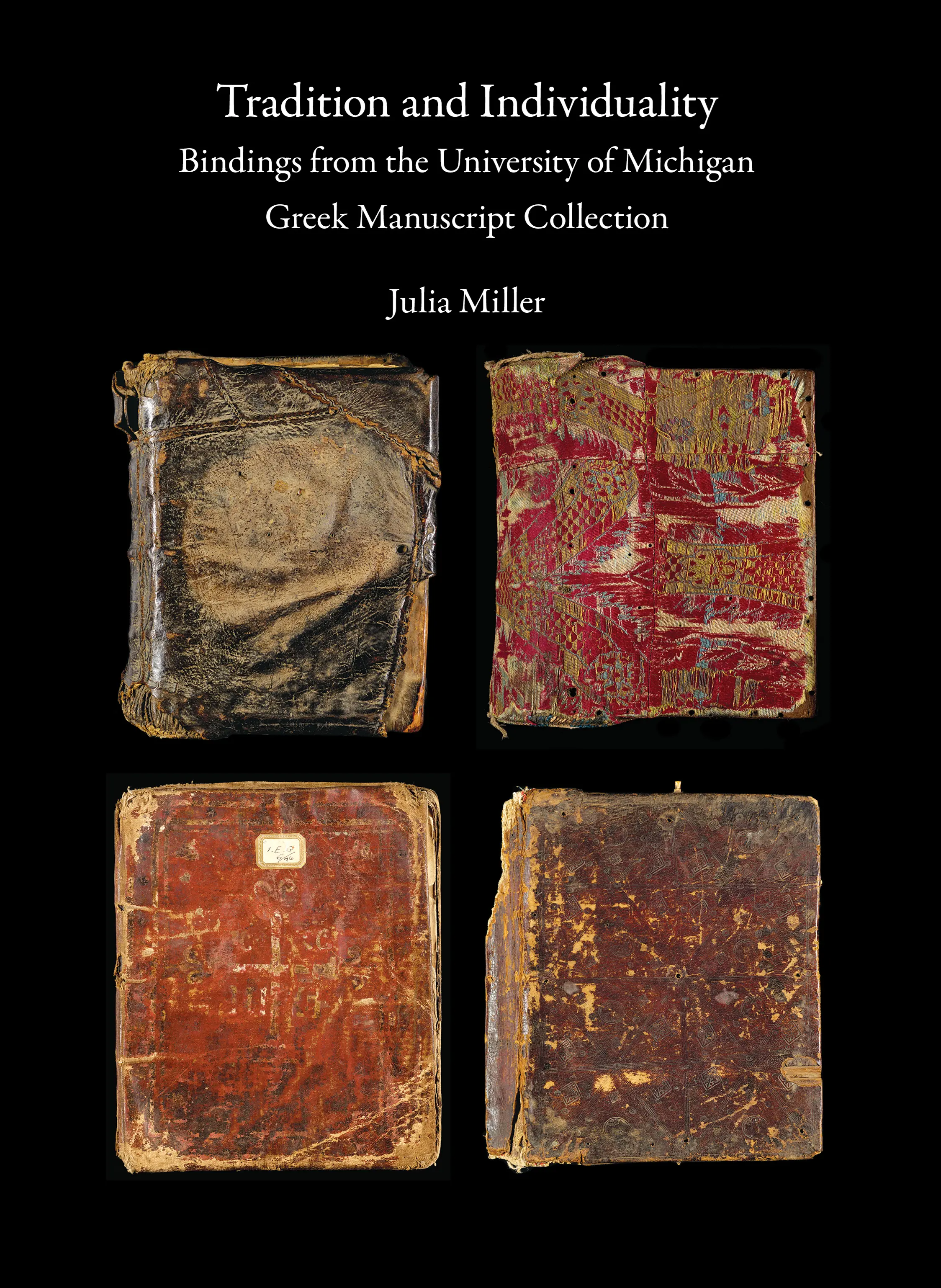 Book cover depicting four old books