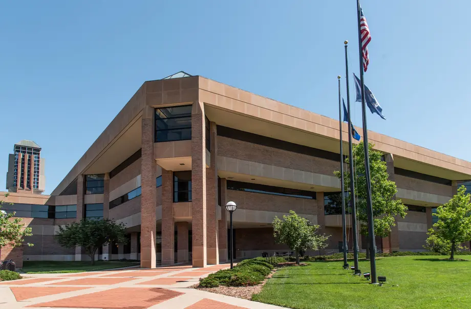 exterior of the duderstadt center where the art, architecture, and engineering library is located