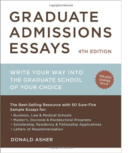 Graduate Admissions Essays Cover