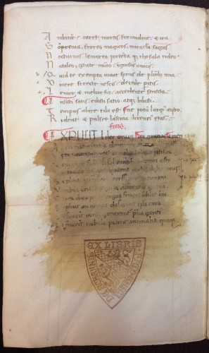 Folio 37v from Horace (65-8 BC). Ars Poetica & Epistulae. Parchment. Italy. 15th c.