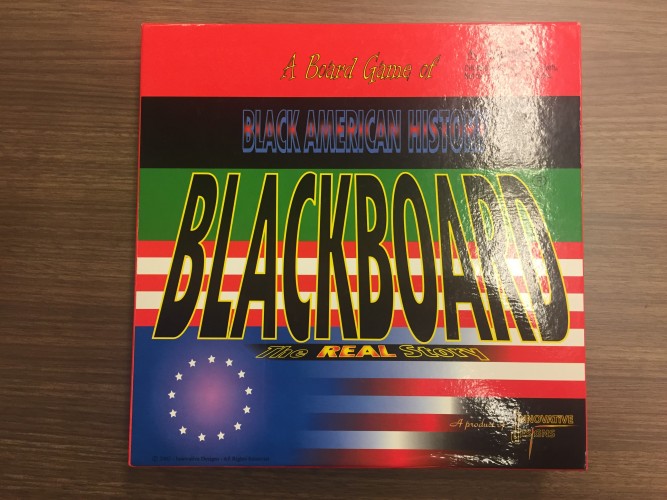 front cover of Blackboard, "a board game of Black American history: The REAL story"