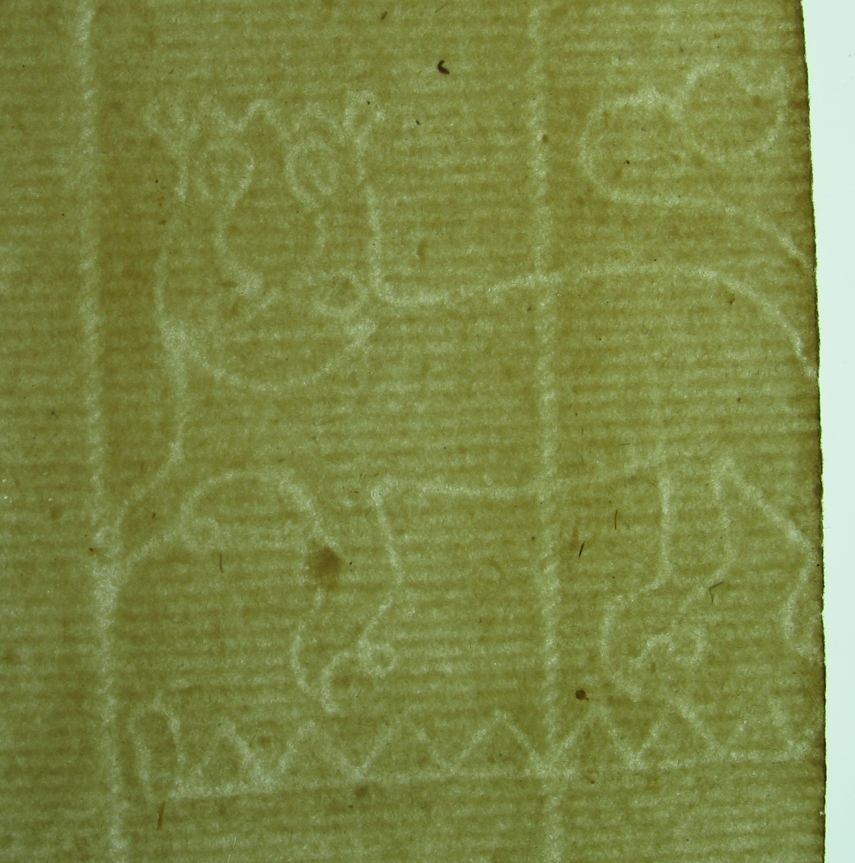 Lion passant guardant watermark in back flyleaf of Isl. Ms. 463 v.2
