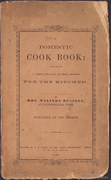 front cover of A Domestic Cook Book
