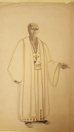 Costume design for Othello - white robe