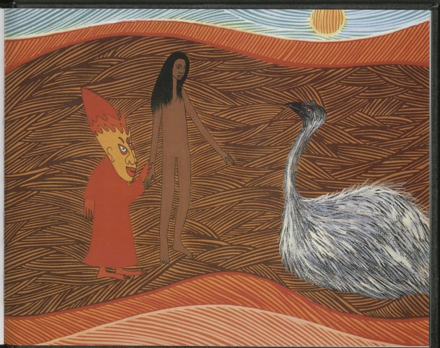 An aboriginal Alice meeting an Emu