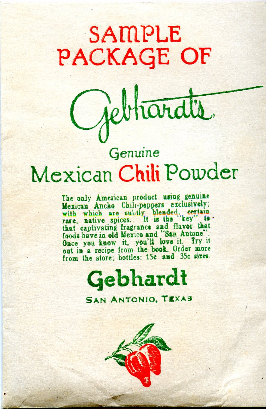 Chili powder packet