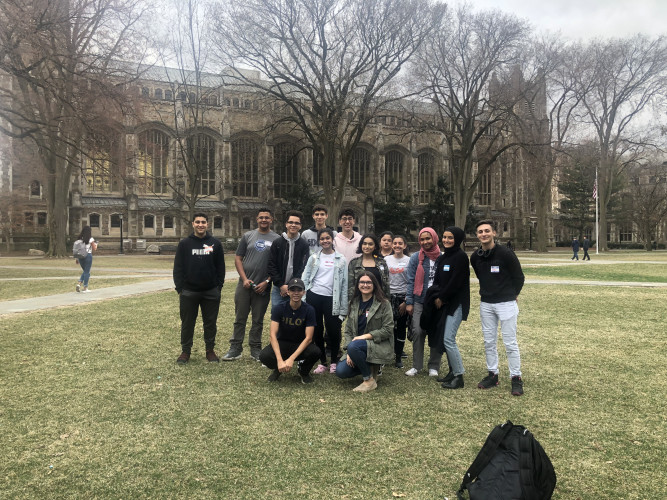 Image of group in Law Quad