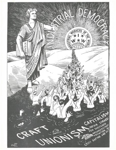 IWW flyer "Industrial democracy"