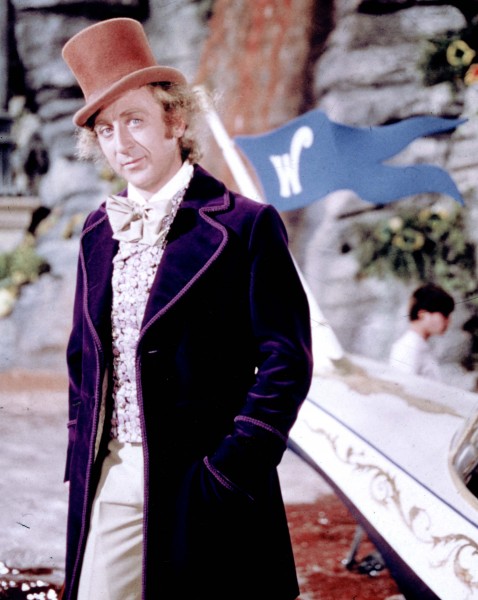 Promotional still from Willy Wonka & the Chocolate Factory showing Gene Wilder as Willy Wonka