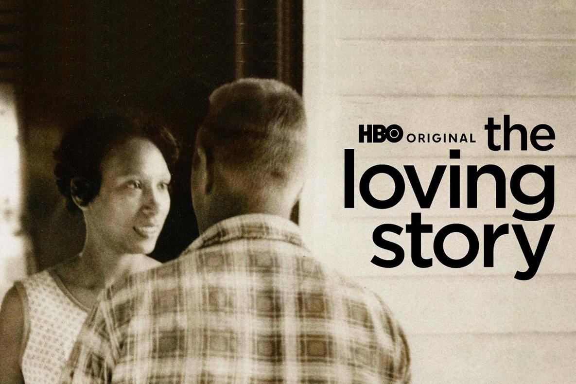 The Loving Story, showing a Black woman and a white man facing each other.