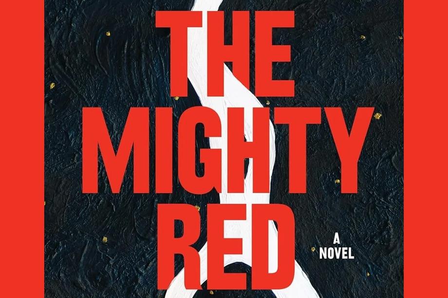 The Mighty Red book cover with red text.